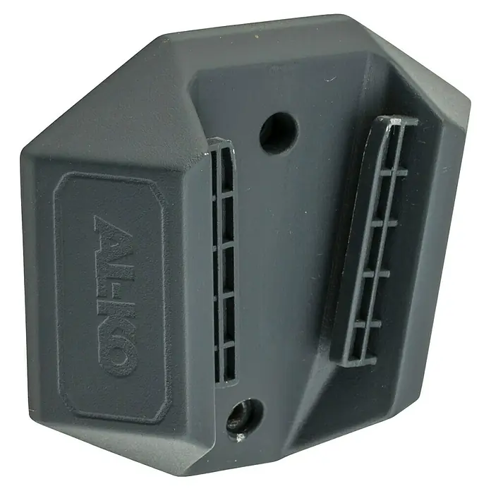 AL-KO Wandhalterung - Passend für: Geräte aus dem AL-KO 18 V / 36 V „1 Battery – 2 Voltages“-System - Nahaufnahme einer AL-KO Sicherheitskupplung. Das graue Bauteil zeichnet sich durch seine robuste Bauweise und präzise Verarbeitung aus.