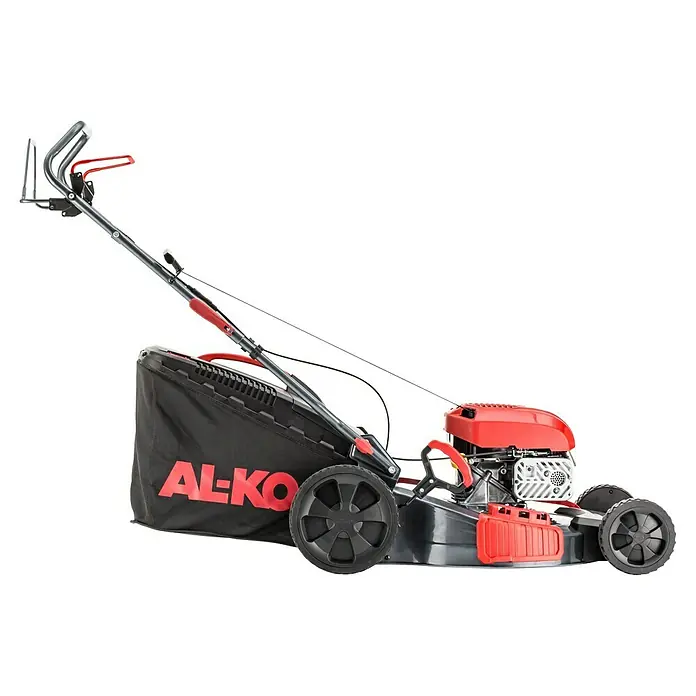 AL-KO Benzin-Rasenmäher Easy 5.16 SP-D - 2,6 kW, 171 cm³, Schnittbreite: 51 cm - Abbildung eines AL-KO Benzinrasenmähers mit Grasfangkorb, ideal für effizientes Rasenmähen in mittelgroßen bis großen Gärten.
