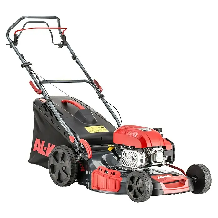AL-KO Benzin-Rasenmäher Easy 5.16 SP-D - 2,6 kW, 171 cm³, Schnittbreite: 51 cm - Abbildung eines AL-KO Benzin-Rasenmähers mit Fangkorb, ideal für mittelgroße bis große Rasenflächen und ausgestattet mit einem leistungsstarken Motor.
