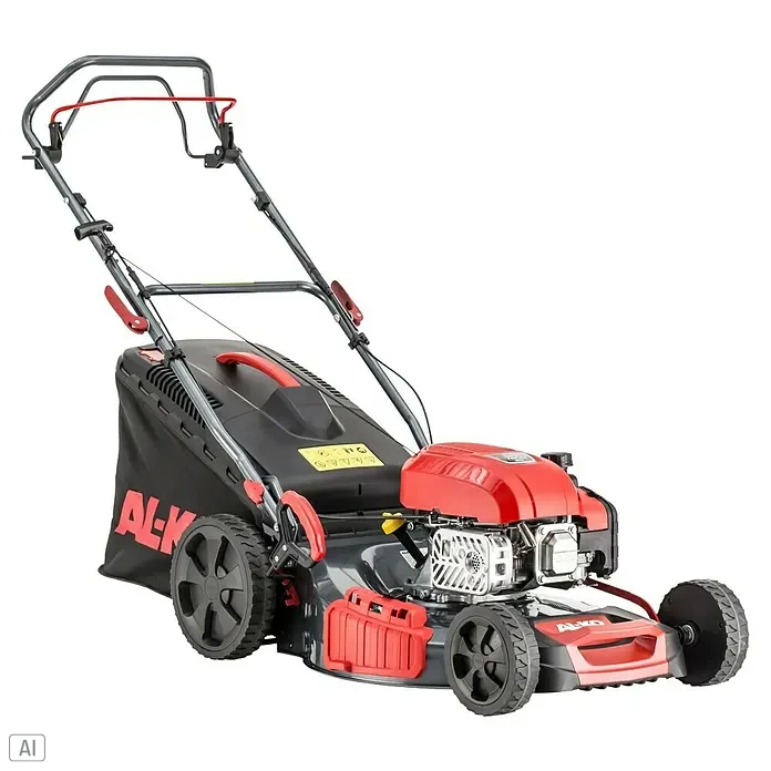 AL-KO Benzin-Rasenmäher Easy 5.16 SP-D - 2,6 kW, 171 cm³, Schnittbreite: 51 cm - Abbildung eines AL-KO Benzin-Rasenmähers mit Fangkorb, ideal für mittelgroße bis große Rasenflächen und ausgestattet mit einem leistungsstarken Motor.