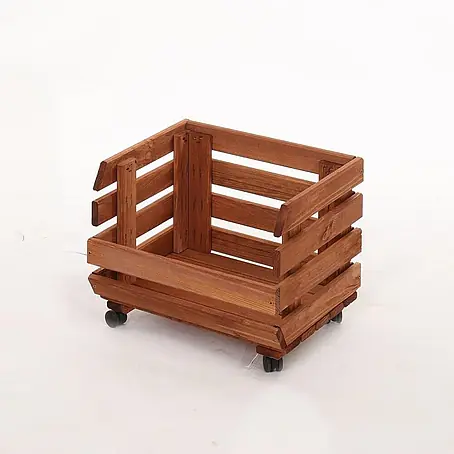 Proregal  Holzregal Gemüseregal VeggieRoll mit Rollen