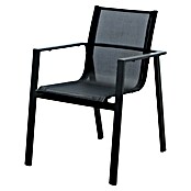 Acamp Gartenmöbel-Set Hollywood/Woody (7 -tlg., Aluminium, Sicherheitsglas, Schwarz/Anthrazit) | BAUHAUS
