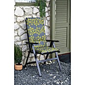 beo Gartenmöbel-Auflage Bonn (Hochlehner, 4 Stk., L x B x H: 118 x 50 x 6 cm, 50% Baumwolle/50% Polyester, Grau/Gelb) | BAUHAUS