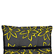 beo Gartenmöbel-Auflage Bonn (Hochlehner, 4 Stk., L x B x H: 118 x 50 x 6 cm, 50% Baumwolle/50% Polyester, Grau/Gelb) | BAUHAUS