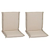beo Gartenmöbel-Auflage Aurich (Niederlehner, 2 Stk., L x B x H: 96 x 47 x 6 cm, 70% Baumwolle / 30% Polyester, Beige) | BAUHAUS