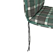 beo Gartenmöbel-Auflage Büsum (Hochlehner, 6 Stk., L x B x H: 118 x 50 x 6 cm, 50% Baumwolle/50% Polyester, Grün/Grau) | BAUHAUS