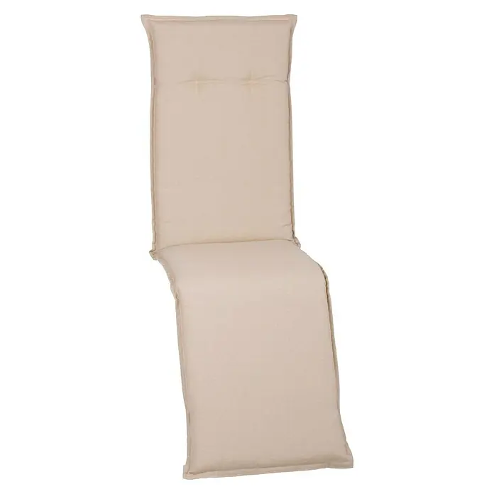beo Gartenmöbel-Auflage Takume - Relaxsesselauflage, 1 Stk., L x B x H: 171 x 46 x 8 cm, Baumwolle, Polyester, Beige - Gepolsterte, beigefarbene Gartenstuhlauflage für zusätzlichen Komfort und Entspannung im Freien. Perfekt zum Relaxen.