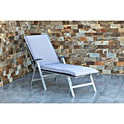 beo Gartenmöbel-Auflage Atlanta (Gartenliege, 1 Stk., L x B x H: 195 x 62 x 8 cm, 70% Baumwolle/30% Polyester, Hellgrau) | BAUHAUS