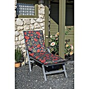 Gartenmöbel-Auflage Trondeim (Gartenliege, 1 Stk., L x B x H: 191 x 58 x 8 cm, 70% Baumwolle/30% Polyester, Schwarz) | BAUHAUS