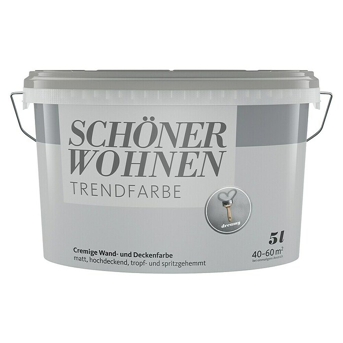 SCHÖNER WOHNEN-Farbe Wandfarbe Trendfarbe (Dreamy, Matt, 5 l, Konservierungsmittelfrei) | BAUHAUS