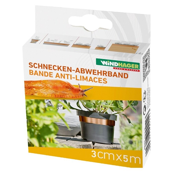 Windhager Schneckenband Kupfer (L x B: 5 m x 3 cm, Kupfer)