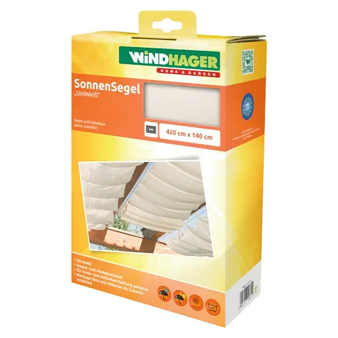 Windhager Sonnensegel Seilspanntechnik Komplett-Set (L x B: 2,7 x 1,4 m,  Apfelgrn) | BAUHAUS