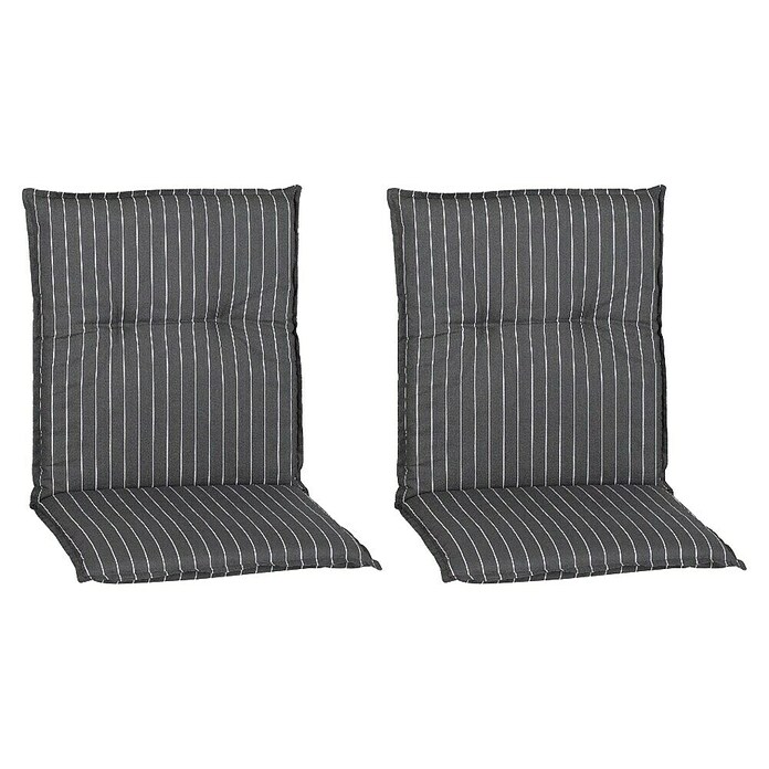 beo Gartenmöbel-Auflage Belm (Niederlehner, 2 Stk., L x B x H: 101 x 50 x 6 cm, 50% Baumwolle, 50% Polyester, Grau) | BAUHAUS