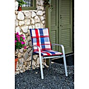 beo Gartenmöbel-Auflage (Hochlehner, 6 Stk., L x B x H: 100 x 48 x 5 cm, 50% Baumwolle/50% Polyester, Rot, Rot-Blau) | BAUHAUS