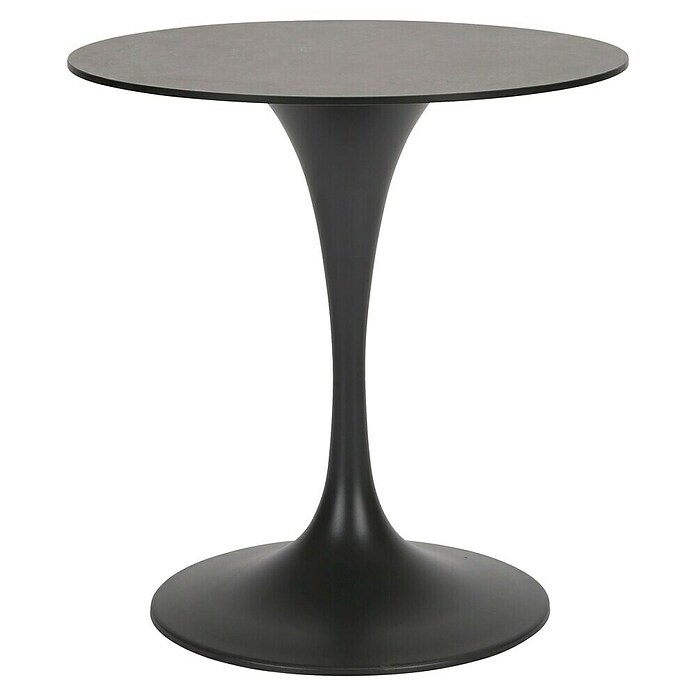 Acamp Gartentisch rund Tulip (Ø x H: 70 x 72 cm, HPL, Anthrazit) | BAUHAUS