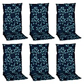 beo Gartenmöbel-Auflage Bunde (Hochlehner, 6 Stk., L x B x H: 118 x 50 x 6 cm, 50% Baumwolle, 50% Polyester, Blau) | BAUHAUS