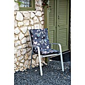 beo Gartenmöbel-Auflage Bregenz (Niederlehner, 6 Stk., L x B x H: 101 x 50 x 6 cm, 50% Polyester / 50% Baumwolle, Grau/Blumen) | BAUHAUS