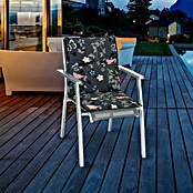 beo Gartenmöbel-Auflage Bregenz (Niederlehner, 6 Stk., L x B x H: 101 x 50 x 6 cm, 50% Polyester / 50% Baumwolle, Grau/Blumen) | BAUHAUS