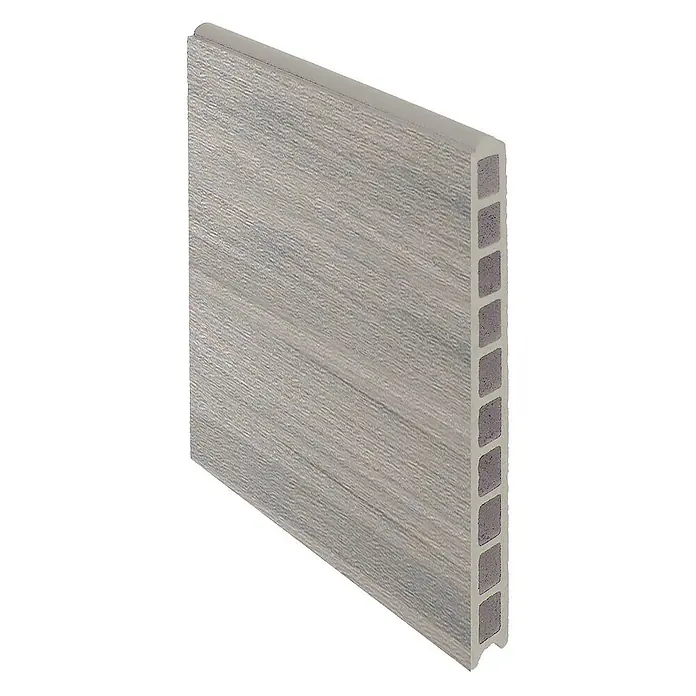 GartenLand Steckzaun-Element WPC Zaun Ameland Co-extrudiert Musterstück - B x H: 20 x 25 cm, Amethystgrau, Verbundwerkstoff