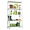 Simonrack Metall-Schwerlastregal Comfort Plus (L x B x H: 50 x 100 x 200 cm, Traglast: 100 kg/Boden, Anzahl Böden: 5 Stk., Weiß)
