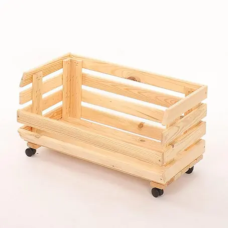 Proregal  Holzregal Gemüseregal VeggieRoll mit Rollen