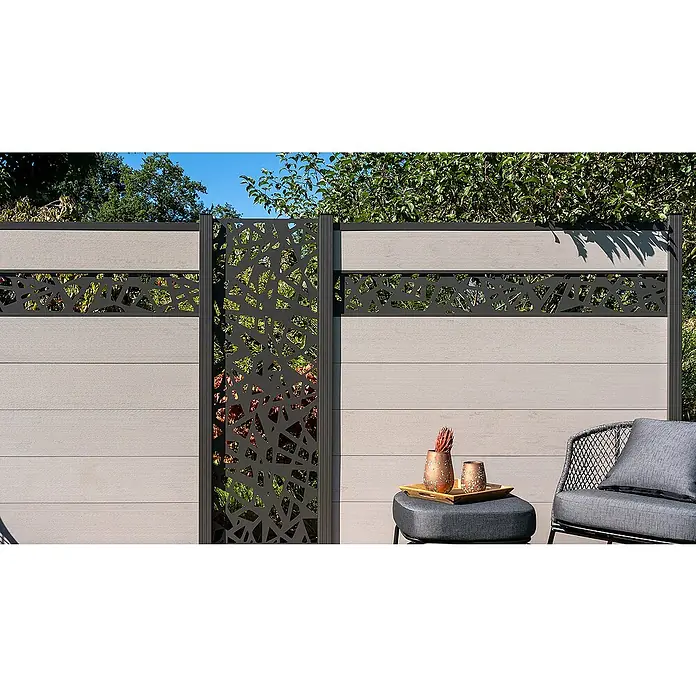 GartenLand Steckzaun-Element Designelement Scalea - B x H: 60 x 174,2 cm, Anthrazit, Aluminium