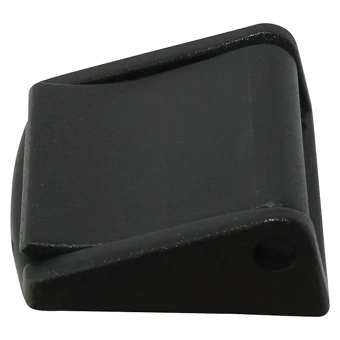 Stabilit Hebelschnalle - Für Seildurchmesser: 40 mm, Schwarz, 1 Stk. - Nahaufnahme einer schwarzen Schnalle, einem vielseitigen Zubehör für verschiedene Anwendungen.