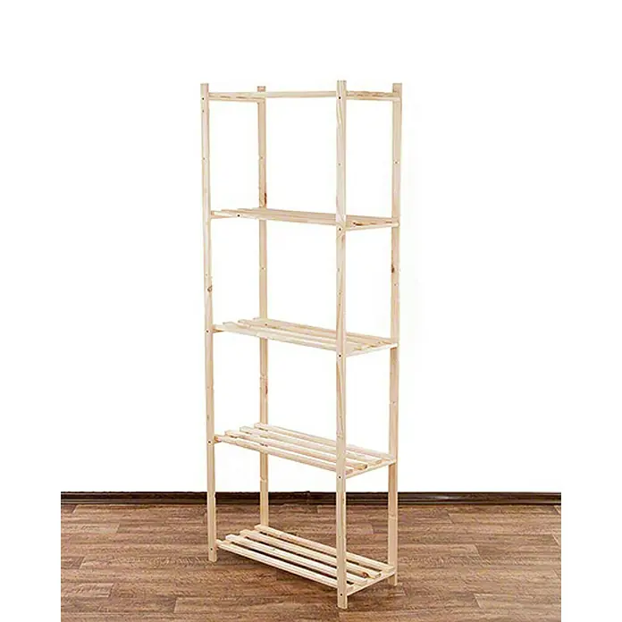Proregal Holzregal TIMBERCRAFT - Anzahl Böden: 5 Stk., Schrauben, Natur