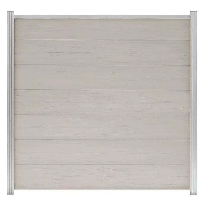 GartenLand Steckzaun-Element Ameland Ohne Pfosten Ohne Abschlussleiste - B x H: 180 x 180 cm, Sand-Multicolor, Verbundwerkstoff