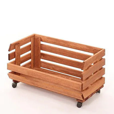 Proregal  Holzregal Gemüseregal VeggieRoll mit Rollen