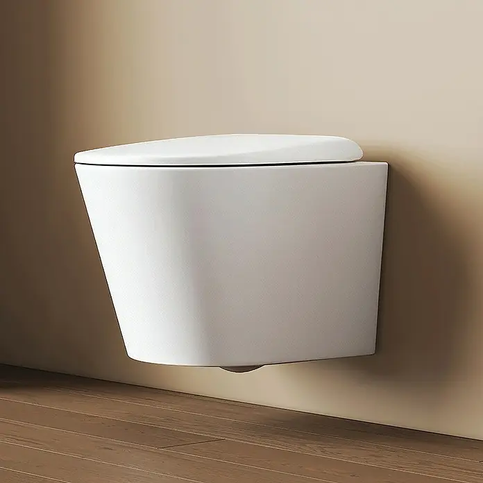Emke Wand-WC Luno - Spülrandlos, Mit schmutzabweisender Glasur, Weiß