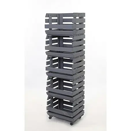 Proregal  Holzregal Gemüseregal VeggieRoll mit Rollen