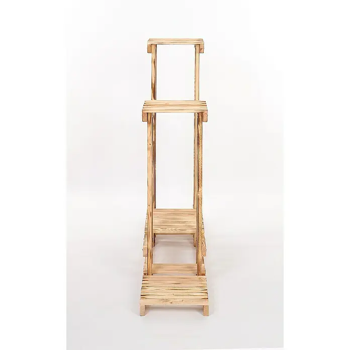 Proregal Holzregal Blumenständer FLORANGE - Anzahl Böden: 5 Stk., Schrauben, Gebrannt