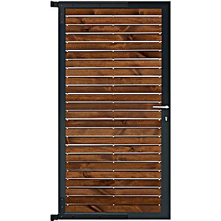 GartenLand Zauntor Holz Zaun Tor Craftwood (90 x 175 cm, Braun, Holz)