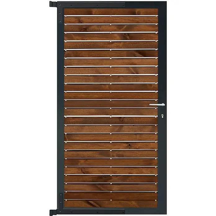 GartenLand Zauntor Holz Zaun Tor Craftwood - 90 x 175 cm, Braun, Holz