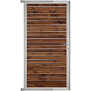 GartenLand Zauntor Holz Zaun Tor Craftwood (90 x 175 cm, Braun, Holz)