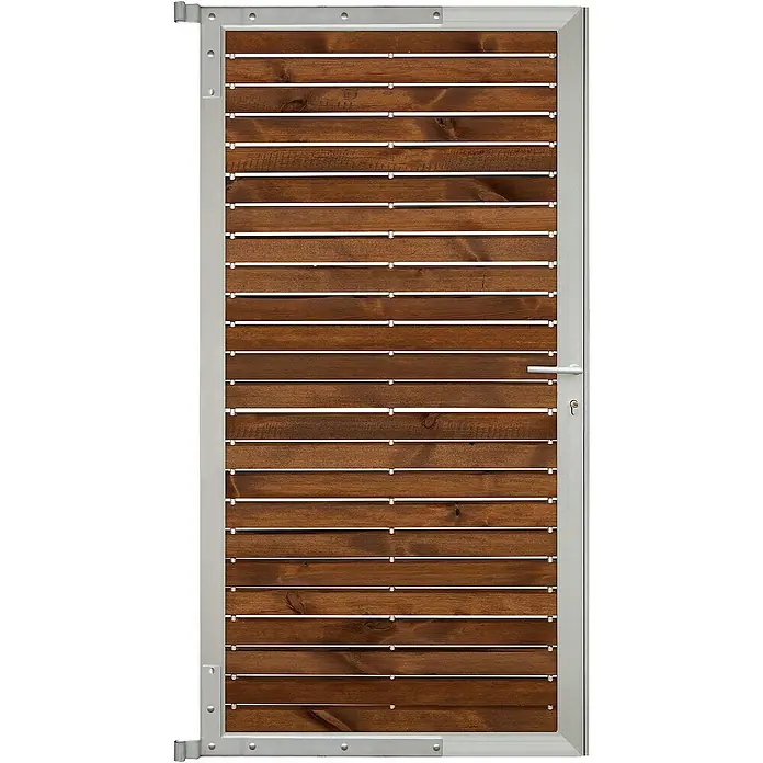 GartenLand Zauntor Holz Zaun Tor Craftwood - 90 x 175 cm, Braun, Holz