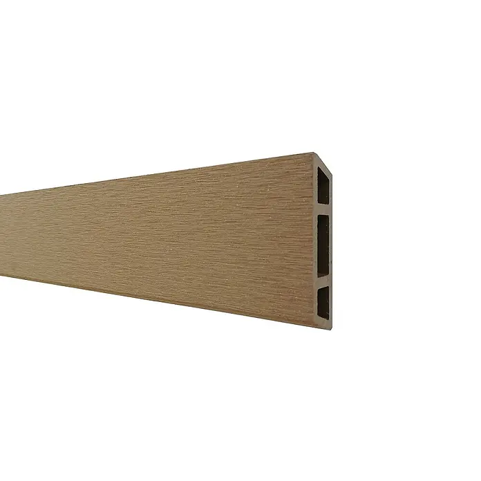 GartenLand Steckzaun-Element WPC Zaun Stockholm Musterstück - B x H: 20 x 7,5 cm, Karamellbraun, Verbundwerkstoff