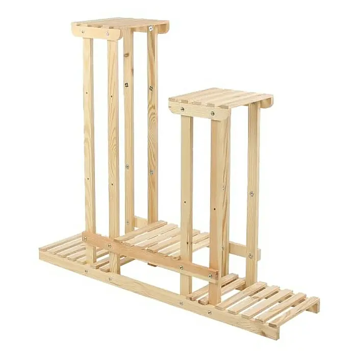 Proregal Holzregal Blumenständer FLORANGE - Anzahl Böden: 5 Stk., Schrauben, Natur unbehandelt