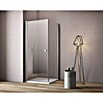 GEO Hit Eckdusche (80 x 80 x 202,2 cm, Beschichtet, Stärke: 6 mm, Silber)