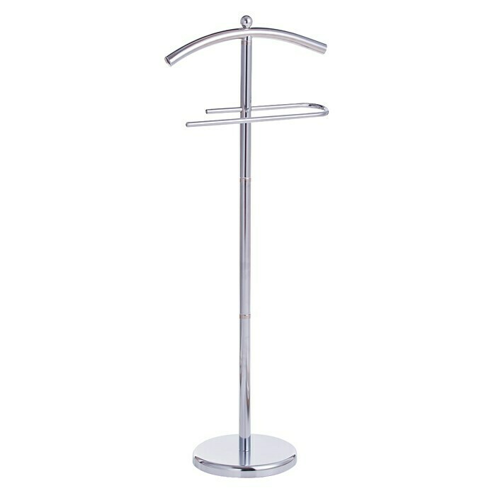 Zeller Present HerrendienerL x B x H: 43 x 25,5 x 109 cm, Belastbarkeit: 2 kg, Silber Front View