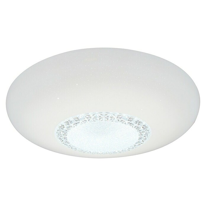 Tween Light LED-Deckenleuchte Mara (60 W, Farbe: Weiß/Klar, Ø x H: 60 x 10,5 cm)