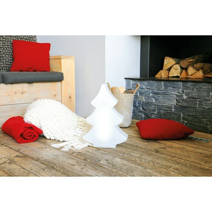 8 Seasons Design Shining LED-Weihnachtsleuchte Tree (6 W, Weiß, L x B x H: 10 x 28 x 40 cm)