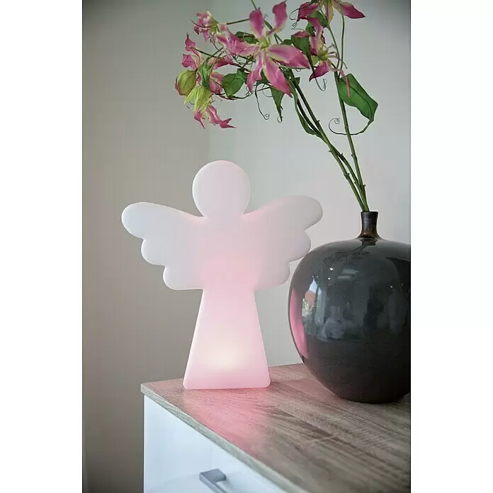 8 Seasons Design Shining LED-Weihnachtsleuchte Angel - 6 W, Weiß, L x B x H: 10 x 34 x 40 cm - Stimmungsaufnahme