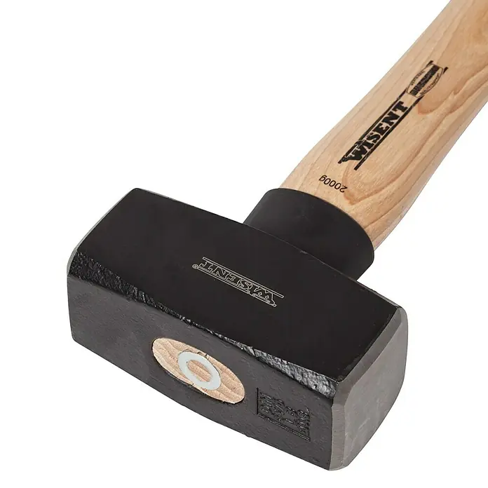 Wisent Mazo - 2.000 g, Acero - Un mazo WISENT forjado y robusto con mango de madera para trabajos pesados.