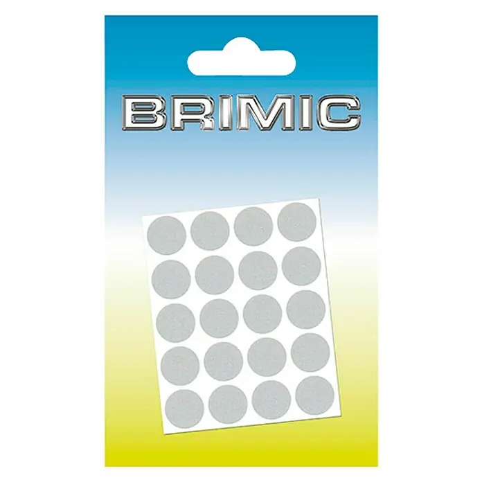 Micel Brimic Tapón embellecedor Cromado - Diámetro: 13 mm, Pegado, 20 ud. - Paquete de almohadillas antideslizantes Brimic. Estas almohadillas evitan que los objetos se deslicen y protegen las superficies de arañazos y daños.
