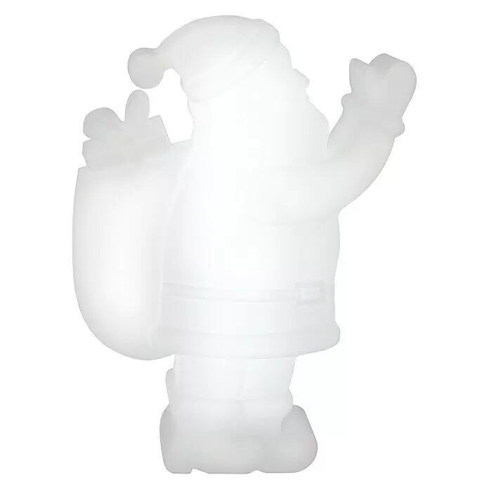 8 Seasons Design Shining LED-Weihnachtsleuchte Santa - 6 W, Weiß, L x B x H: 20 x 58 x 78 cm - Vorderansicht