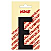 Pickup Etiqueta adhesiva (Motivo: E, Negro, Altura: 90 mm)