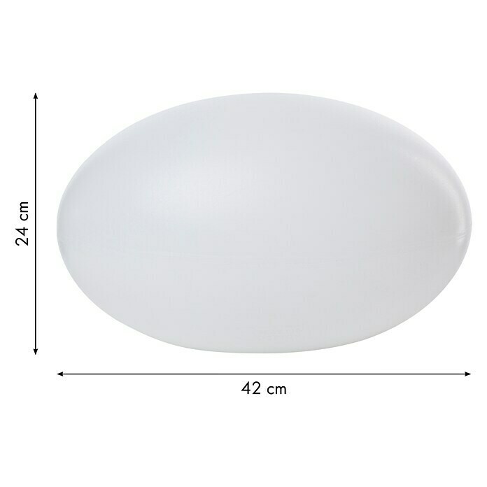 8 Seasons Design Shining LED-Dekoleuchte Eye (Weiß, L x B x H: 24 x 42 x 24 cm)