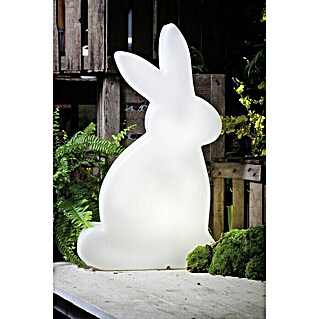 8 Seasons Design Shining Dekoleuchte Rabbit (9 W, Weiß, L x B x H: 11 x 38 x 50 cm)